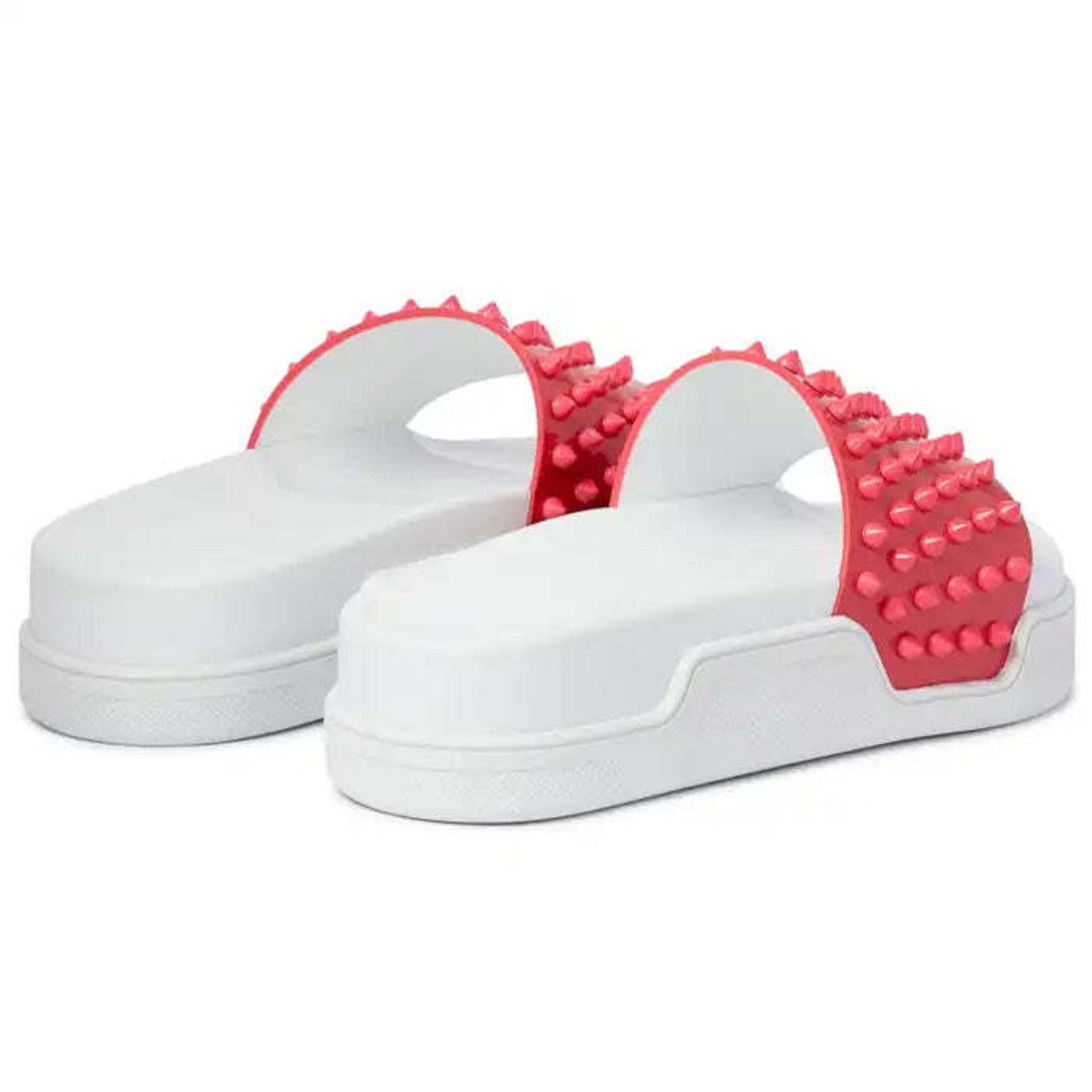 Christian Louboutin Christian Louboutin Pool Fun Donna Flat Pink White Platform Size US 10.5 / IT 40.5 - 8 Thumbnail