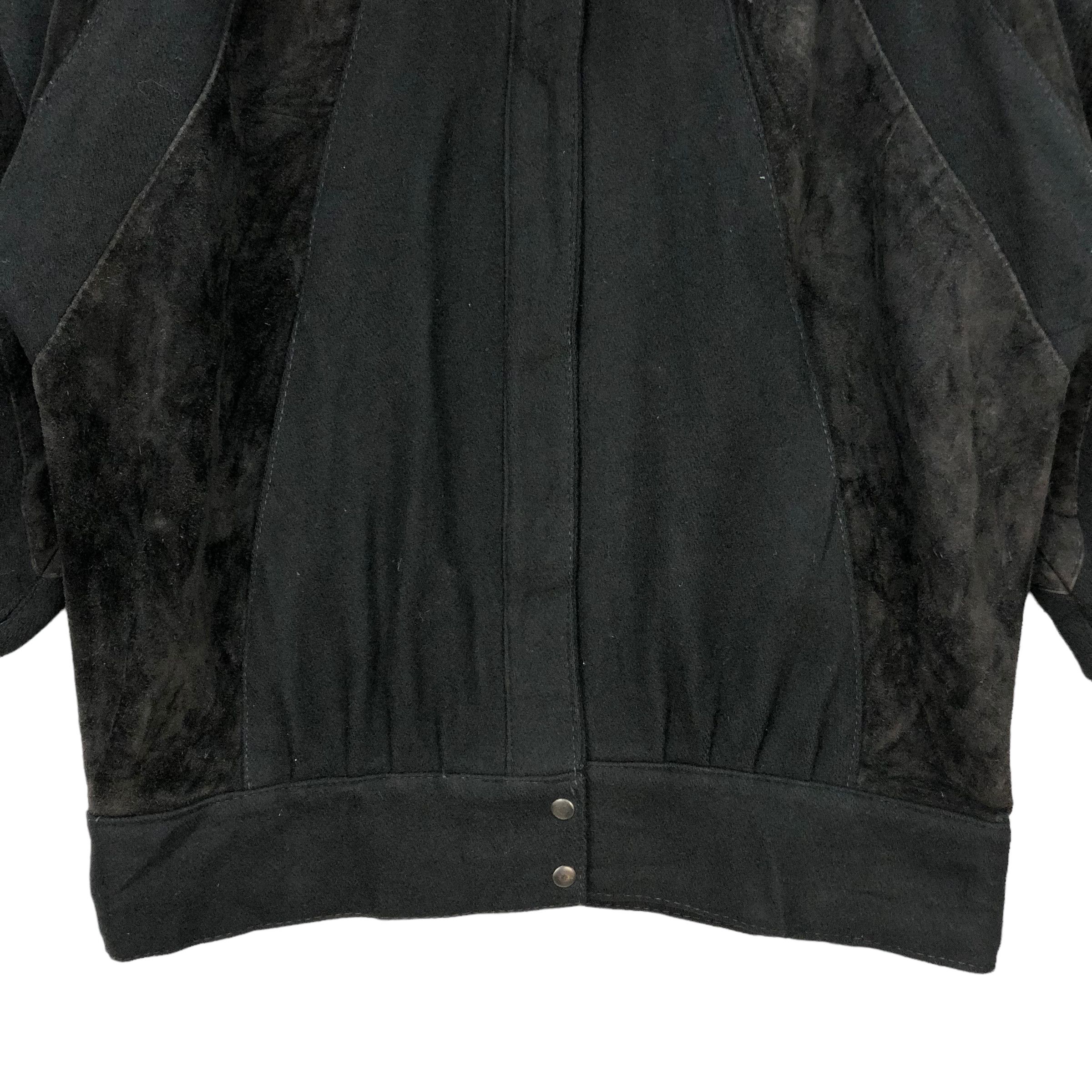 Genuine Leather TRENDZ WOOL LEATHER HYBRID JACKET #7304-127 Size US L / EU 52-54 / 3 - 3 Thumbnail