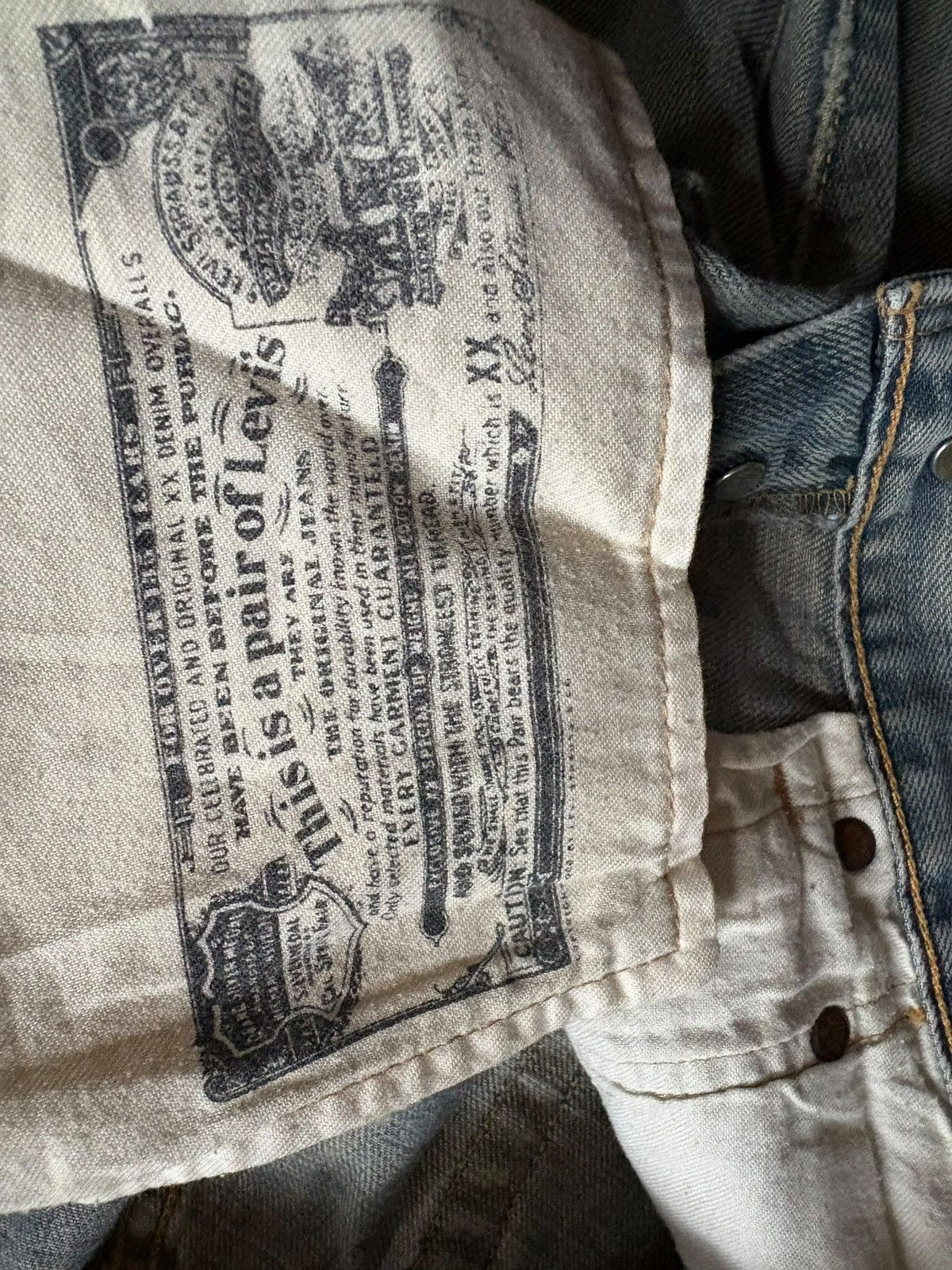 Levi's SALES🔥Vintage 90s Levis 501 Mud Wash Distressed Jeans Size US 28 / EU 44 - 11 Thumbnail