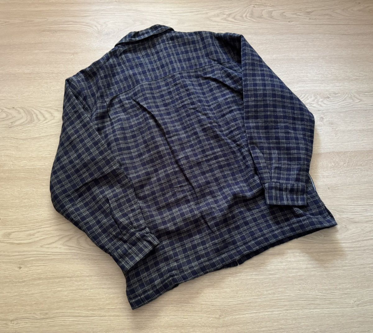 Japanese Brand Vintage Troy Brow Japanese Stripe Lined Plaid Flannel shirt Size US L / EU 52-54 / 3 - 4 Thumbnail