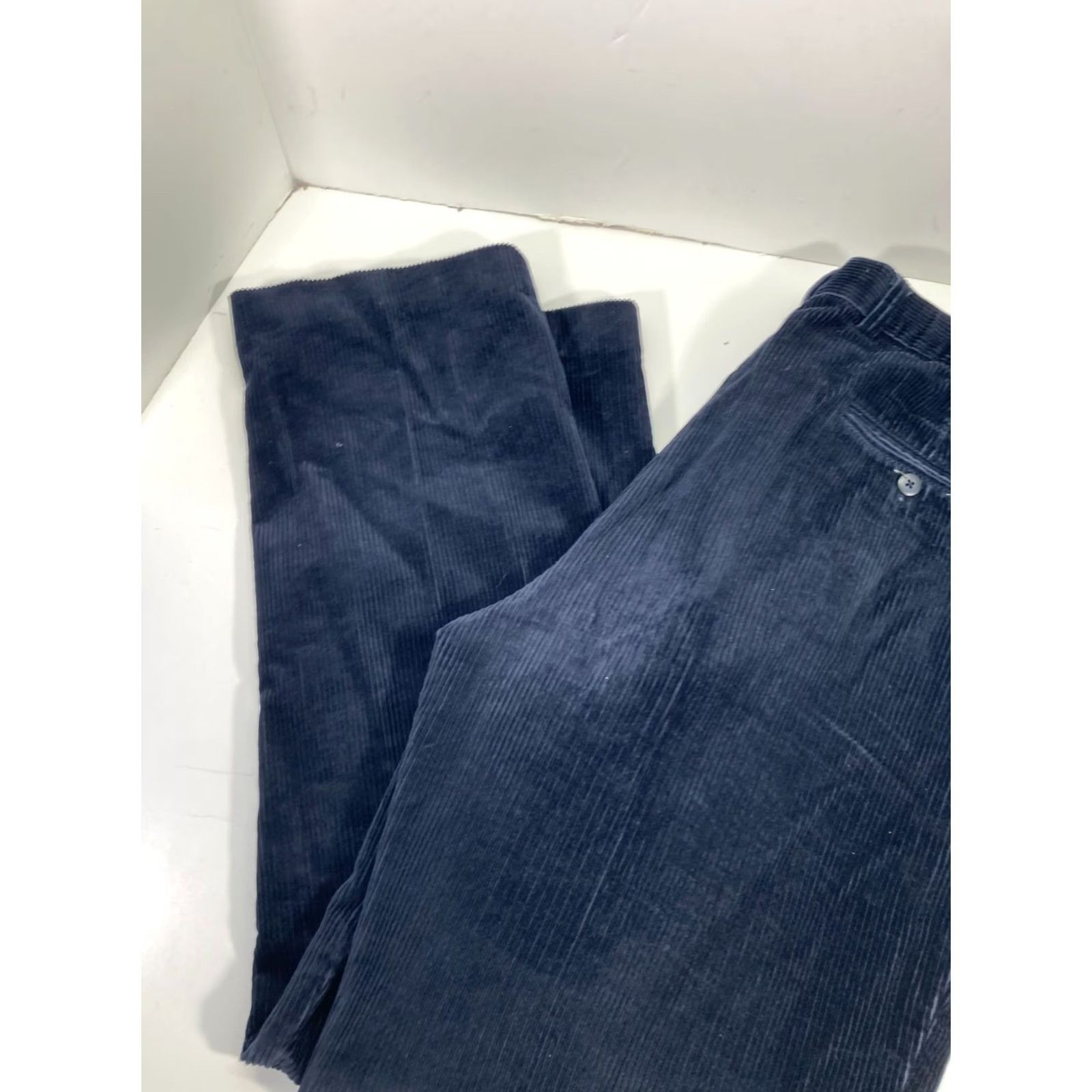 Jos. A. Bank Jos A Bank Chino Pants Mens 40X32 Blue Corduroy Cotton Straight Leg Pockets Size US 40 / EU 56 - 7 Thumbnail