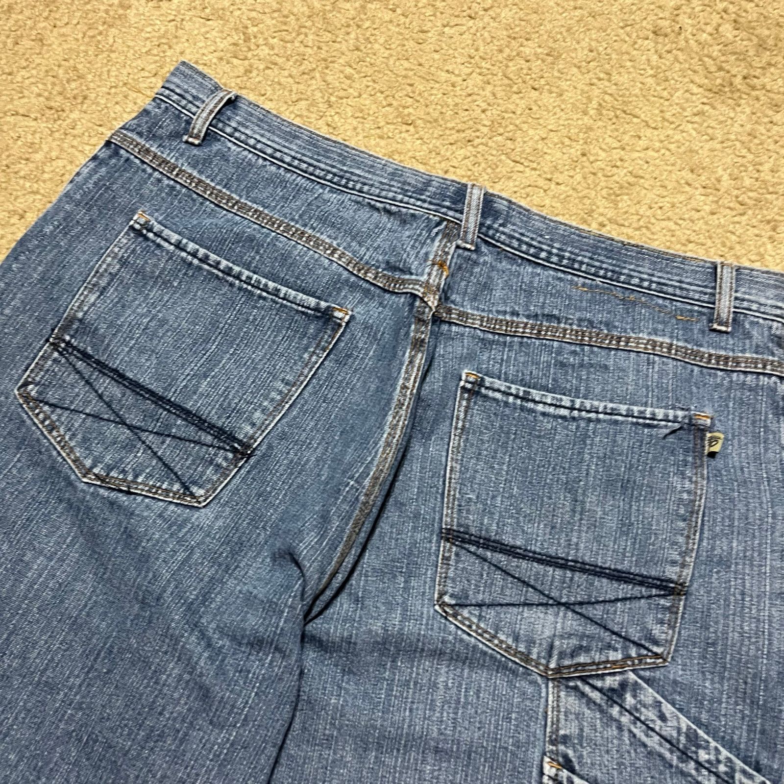 Other Y2K Brooklyn Xpress Baggy Skater Faded Embroidered Jorts 40W Size US 40 / EU 56 - 3 Thumbnail