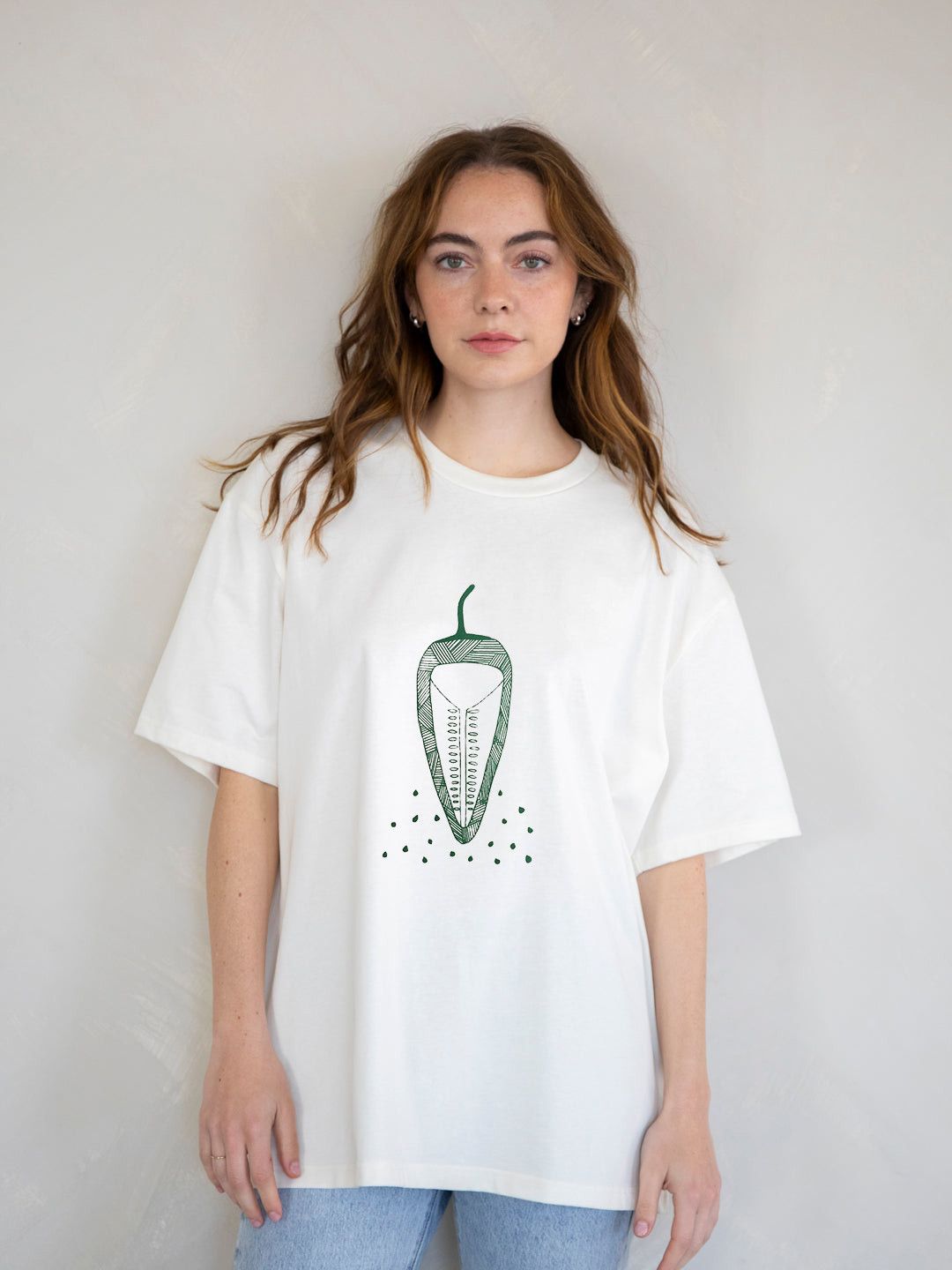 The Unbranded Brand Pepper Shirt, Foodie Gift, Gardening Gift, Soft Style Tee Size XS / US 0-2 / IT 36-38 - 1 Thumbnail