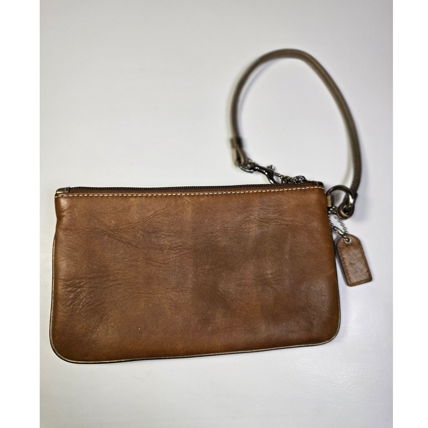 Coach Coach Soho Buckle Leather Wristlet Brown Zip Wallet Clutch Size ONE SIZE - 2 Thumbnail