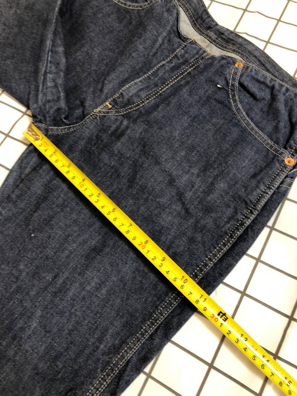 Levi's Levi's 514 Slim Straight Fit Dark Wash Denim Selvedge Jeans Size US 30 / EU 46 - 8 Thumbnail