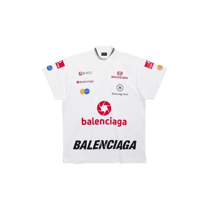 Balenciaga o1la1rc1a0425 Top League T-Shirt Oversized in Multicolor Size US XL / EU 56 / 4 - 1 Thumbnail