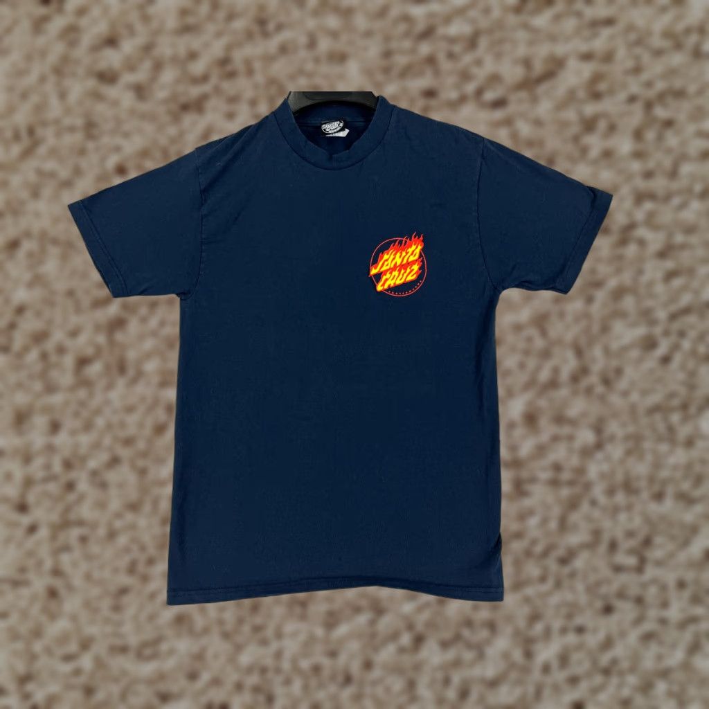 Vintage Santa Cruz Mens Shirt Small Blue Logo Short Sleeve Skate Surfing Shirt Size US S / EU 44-46 / 1 - 1 Thumbnail