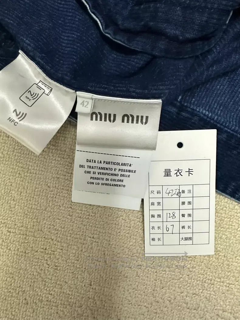 Miu Miu Miu Miu 42 Logo corduroy jacket coat Size L / US 10 / IT 46 - 4 Thumbnail