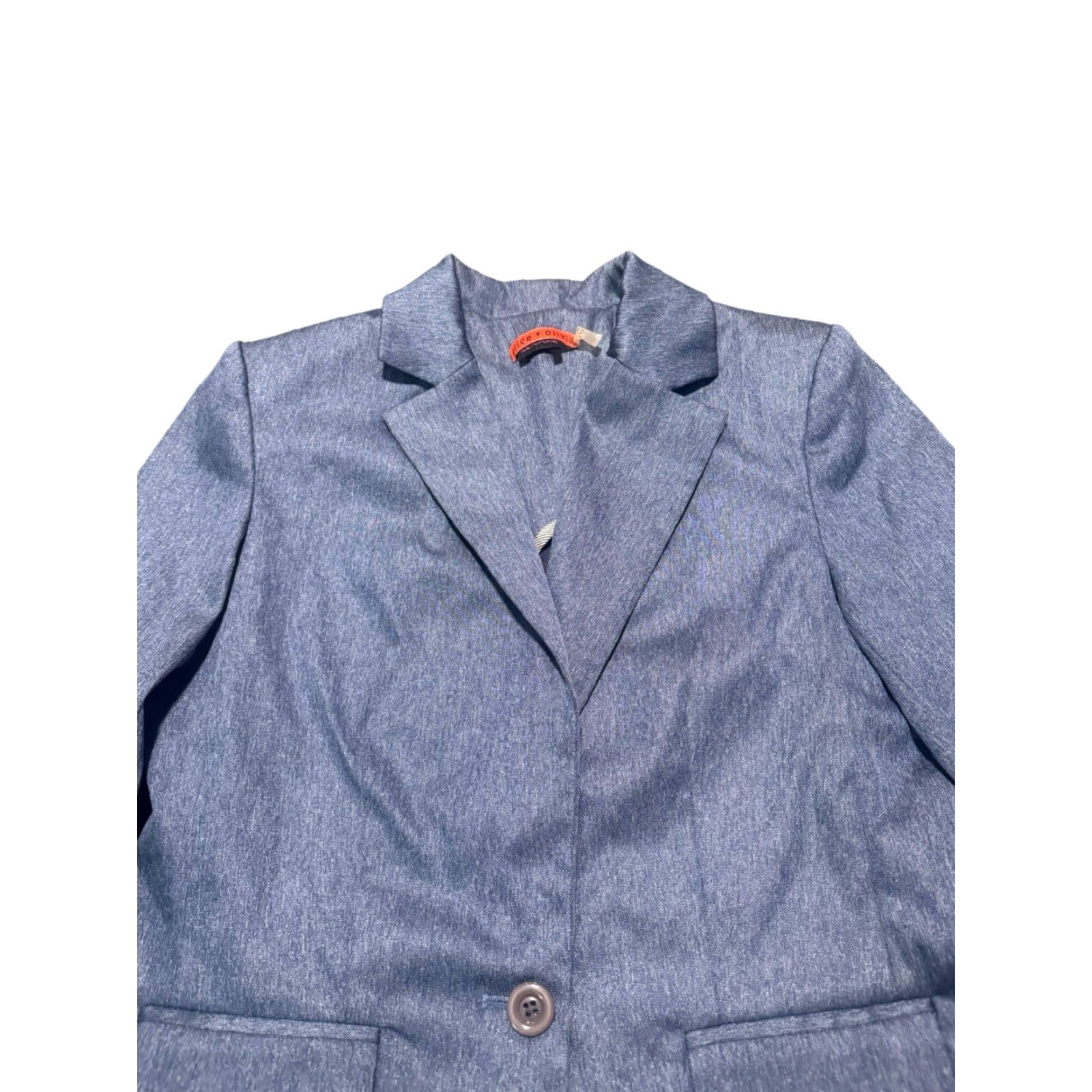 Alice + Olivia Alice + Olivia Light Blue Blazer Silk Lining Blazer Size Medium Women's Blazer Blazer Basic Jacket Lined Spring Fall Regular Size M / US 6-8 / IT 42-44 - 2 Thumbnail