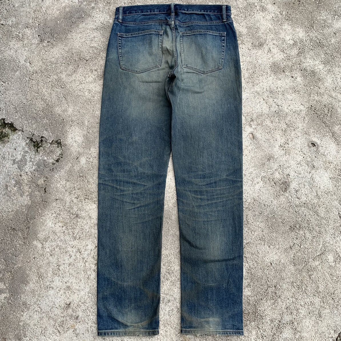 Undercover × Uniqlo Y2K Japanese Kaihara Rusty Mudwash Train Tracks Denim W33 Size US 33 - 2 Thumbnail