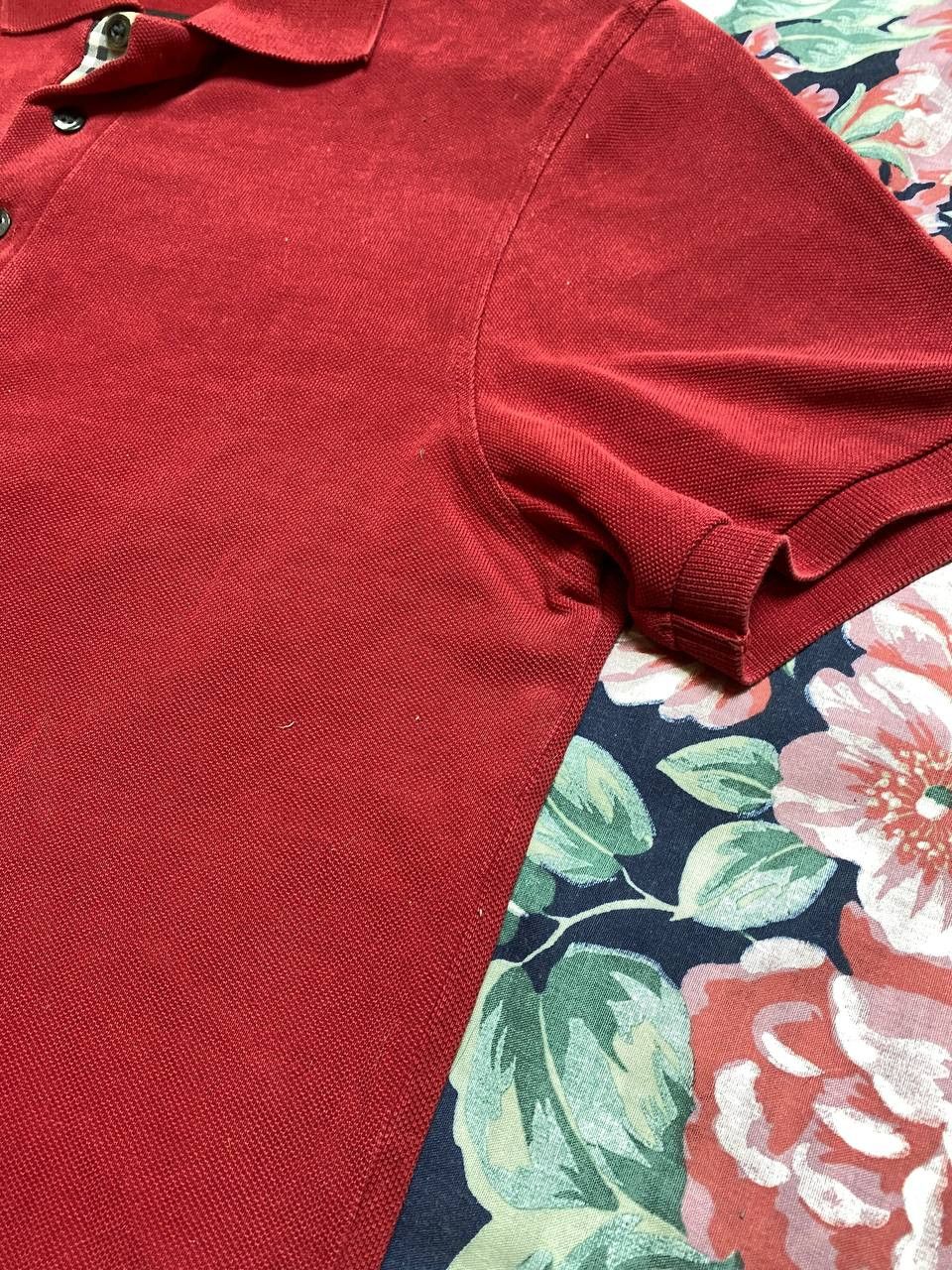 Burberry Burberry Polo Shirt M Red Short Sleeve CASUAL POLO Size US M / EU 48-50 / 2 - 11 Thumbnail