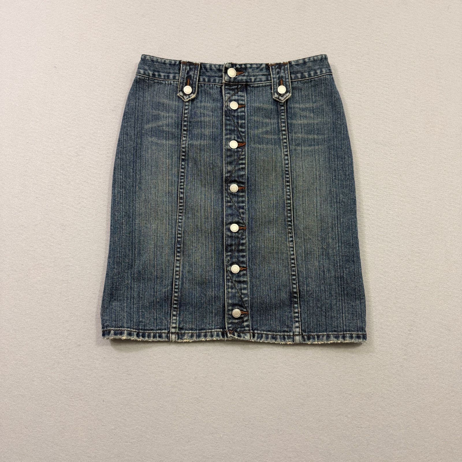 Armani Exchange Vintage Armani Exchange A/X Denim Jean Mini Skirt Women's 2 Size 26" / US 2 / IT 38 - 1 Thumbnail