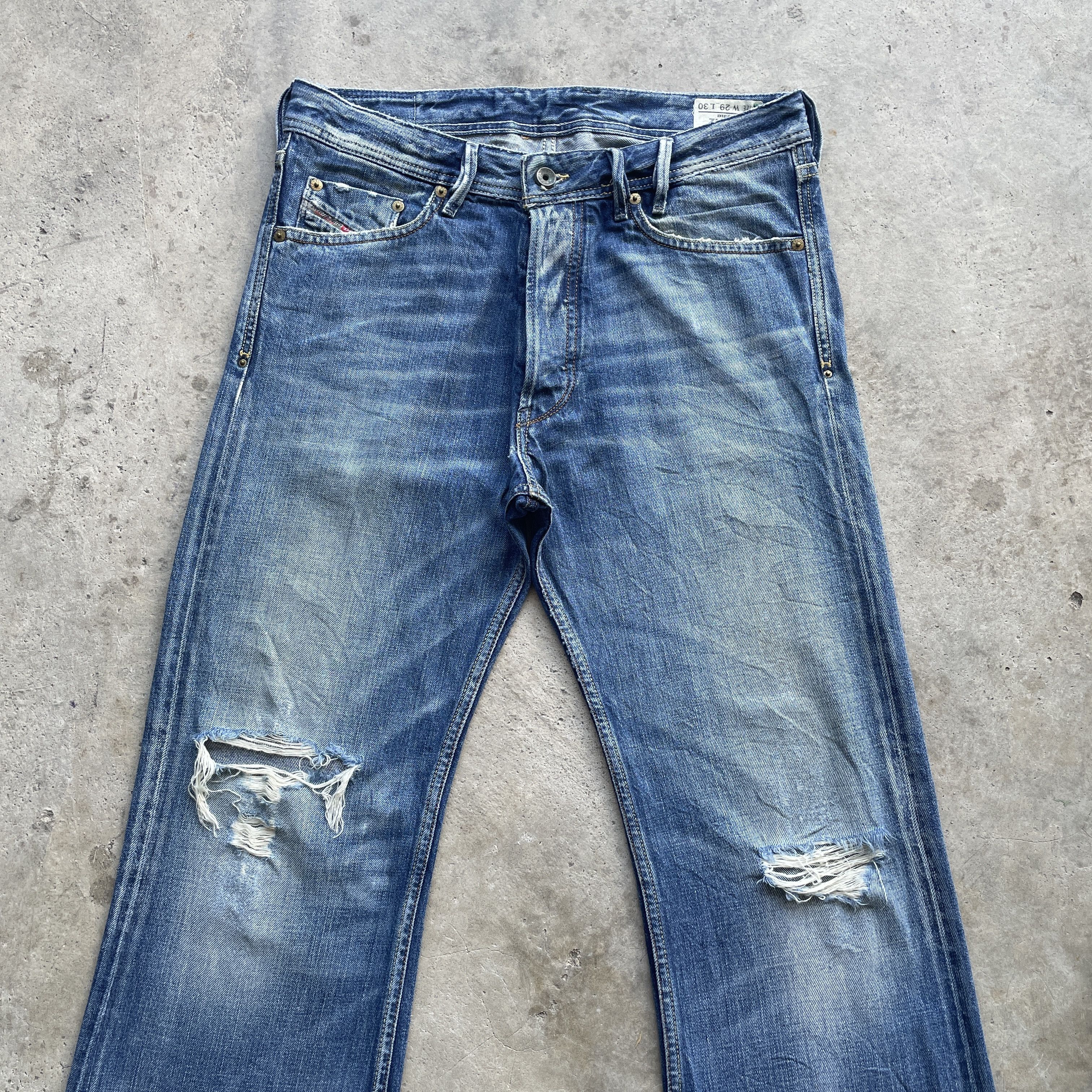 Diesel Vintage Diesel Industry Distressed Wash BootCut Jeans Pants Size US 32 / EU 48 - 4 Thumbnail