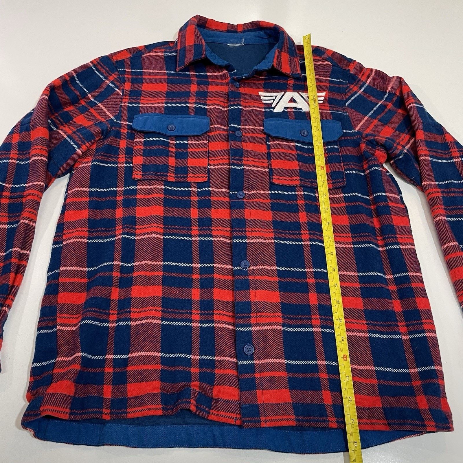 Marvel Comics MARVEL Captain America Shirt Mens Small Plaid Flannel Button Size US S / EU 44-46 / 1 - 3 Thumbnail