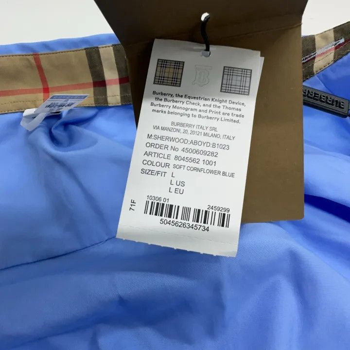 Burberry Burberry Burberry Logo Embroidered Long Sleeve Shirt-2507 Size US L / EU 52-54 / 3 - 6 Thumbnail
