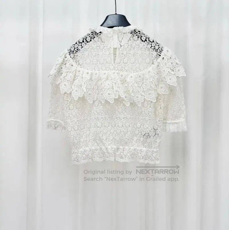 Miu Miu Miu Miu Summer White Silk Blend Short Sleeve T-Shirt . Size S / US 4 / IT 40 - 2 Thumbnail