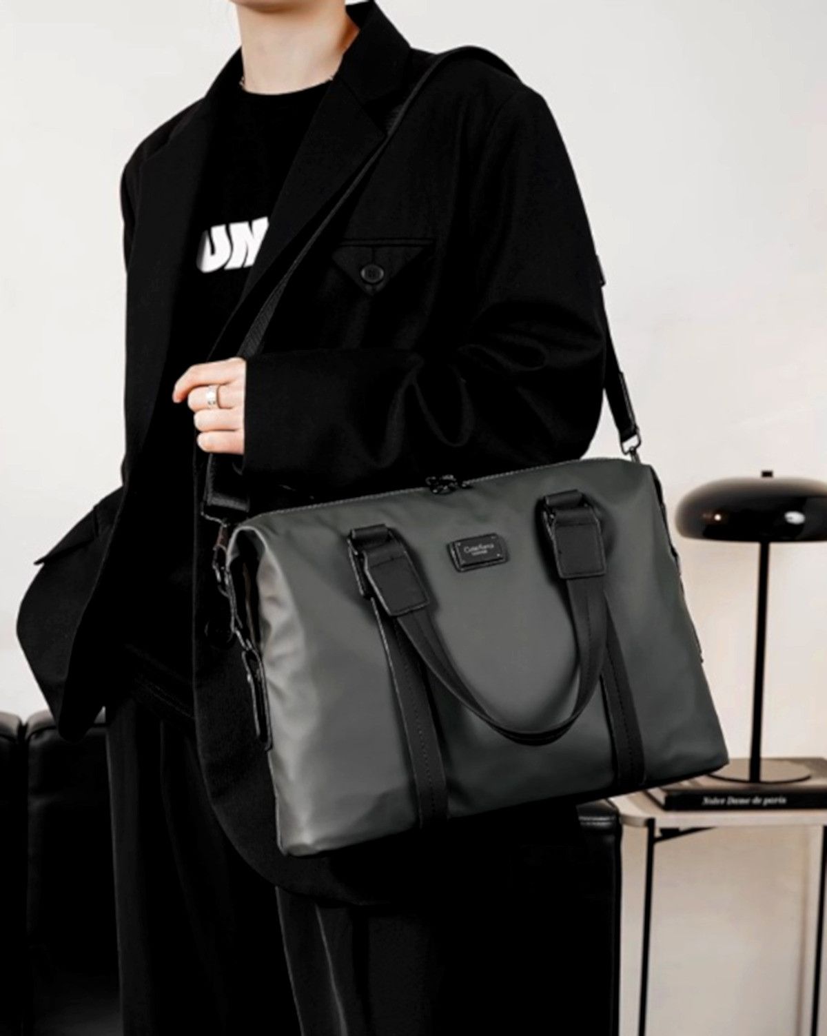 Designer × Japanese Brand × Vintage Stunning Classic Business Water Proof Shoulder Hand Bag Rave Size ONE SIZE - 3 Thumbnail