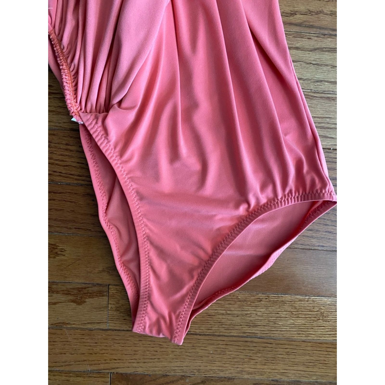 Norma Kamali Norma Kamali $215 Diana Ruched Dress Papaya XS 34 (sz 2) Size XS / US 0-2 / IT 36-38 - 11 Thumbnail