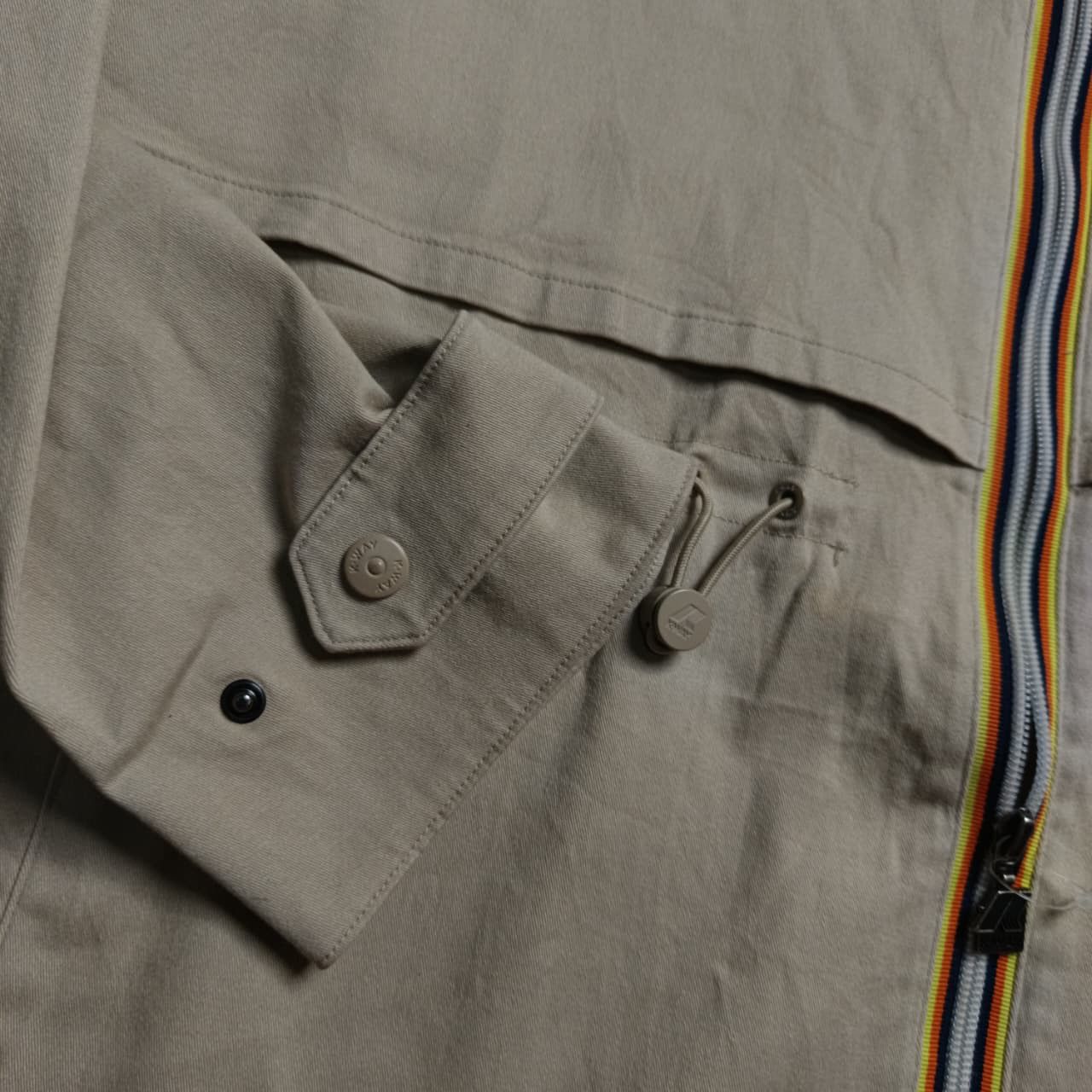 K-Way Beige Parka-Style Drawstring Jacket from K-Way Size US XL / EU 56 / 4 - 3 Thumbnail