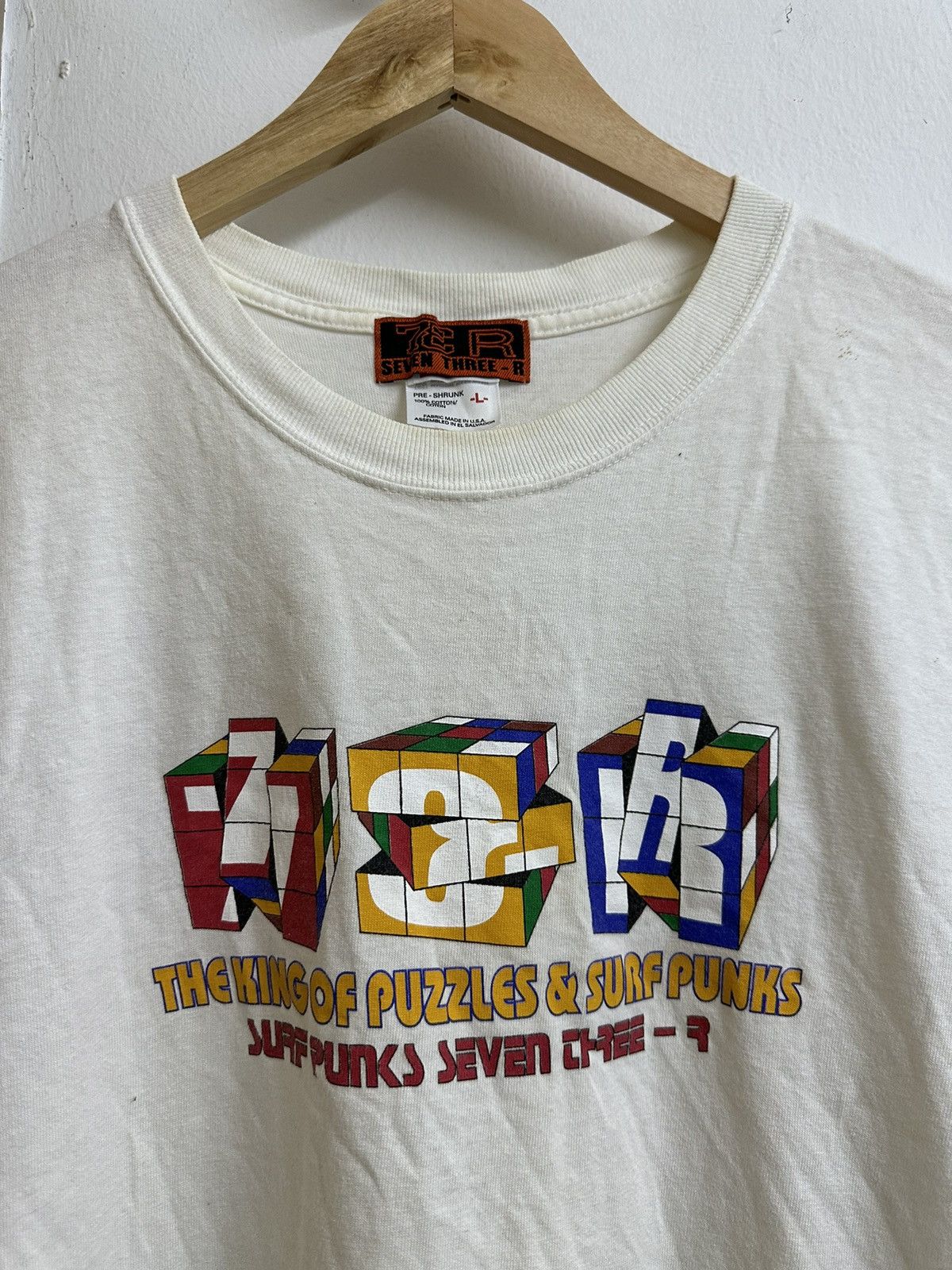 Anvil Vintage Rubik's Cube Surf Punks Tshirt Size US L / EU 52-54 / 3 - 3 Thumbnail