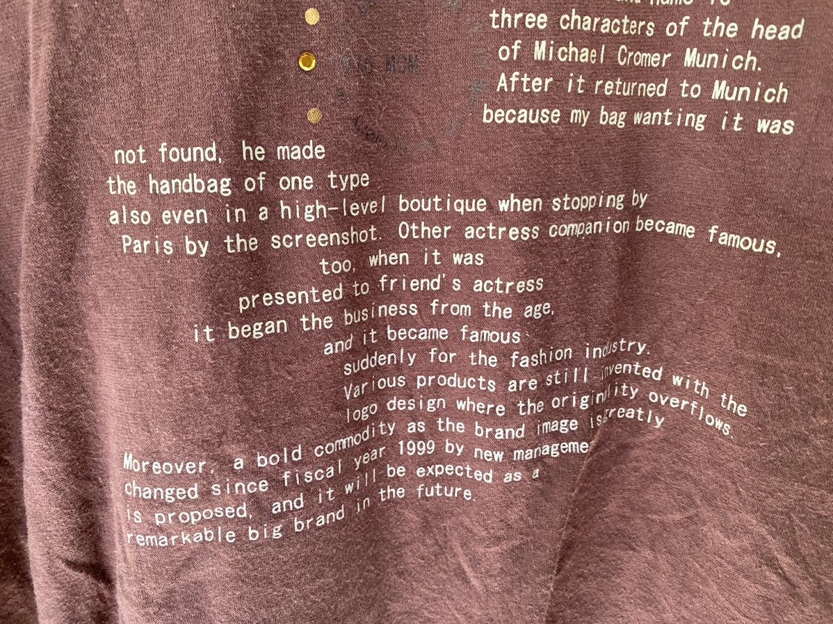 MCM 1990s Poem Historical tee Size US L / EU 52-54 / 3 - 6 Thumbnail