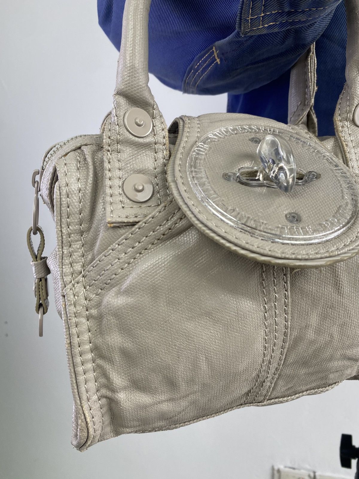 Diesel Y2K 2000's Diesel Genuine Leather Handle Bag Size ONE SIZE - 2 Thumbnail