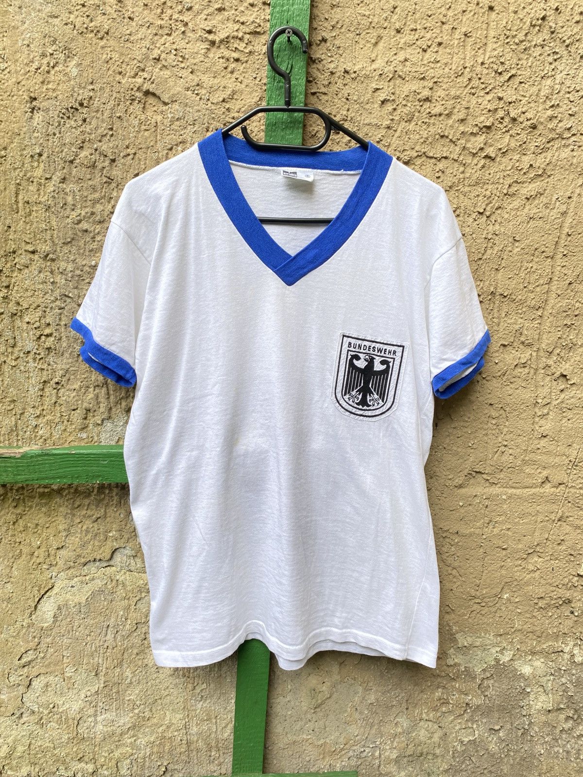 Vintage Bundeswehr Erima Army 80s Training Football Shirt