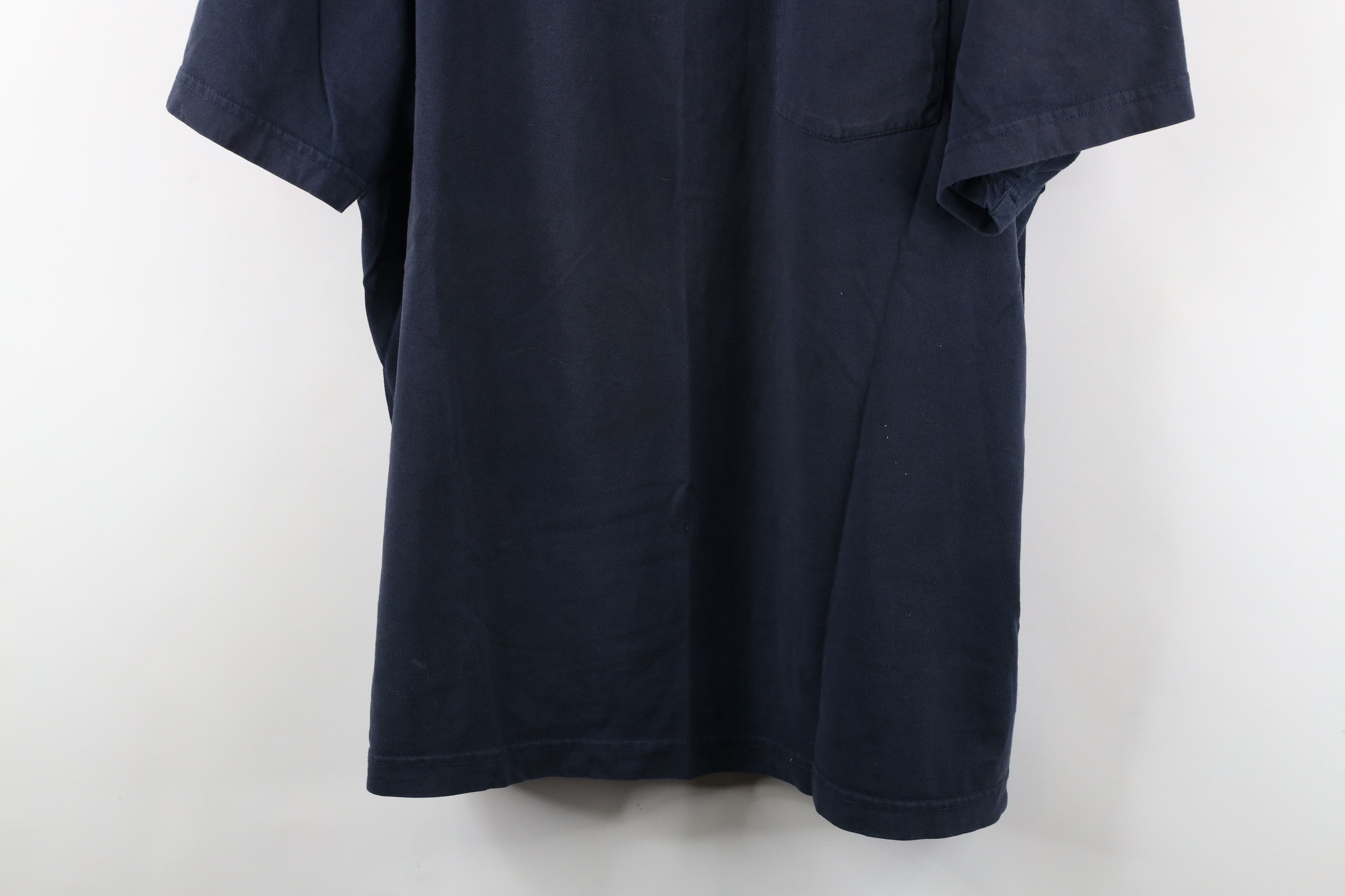L.L. Bean × Vintage Vintage LL Bean Blank Heavyweight Pocket T-Shirt Blue Cotton Size US XL / EU 56 / 4 - 3 Thumbnail