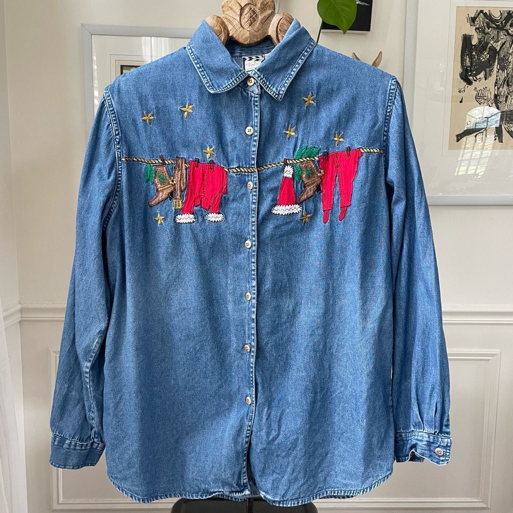 Vintage Vintage Take Two Denim Chambray Button Up Shirt L Size L / US 10 / IT 46 - 2 Thumbnail