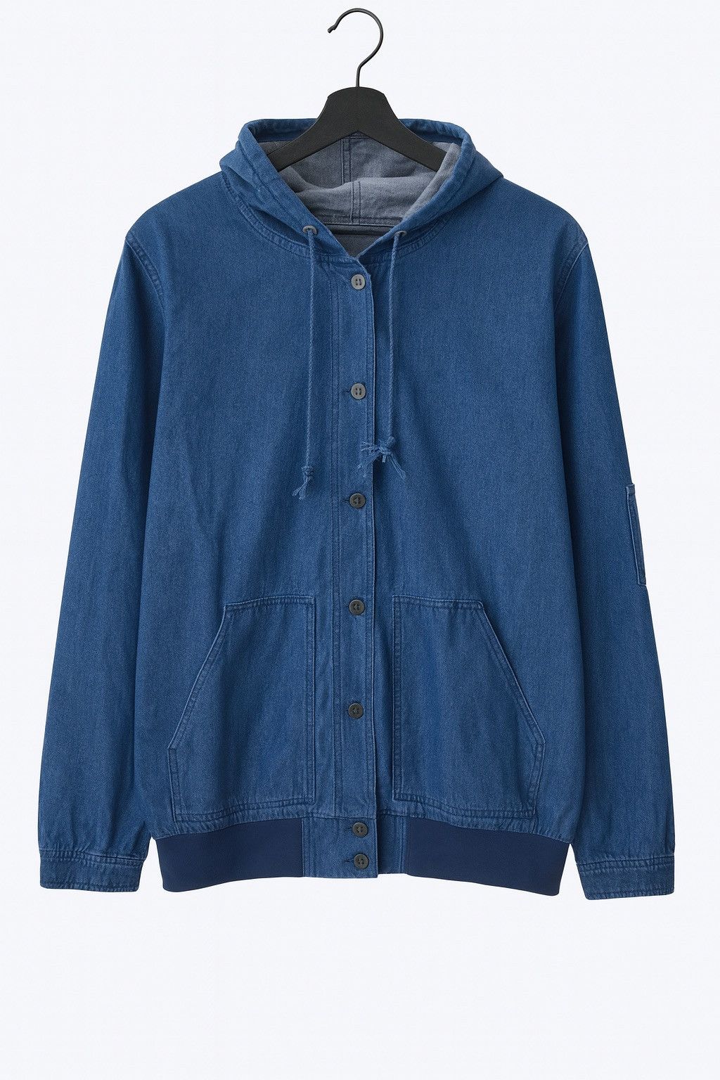 Japanese Brand Chihiro Yasuda Vintage Denim Hooded Jacket – Japanese Size US XL / EU 56 / 4 - 1 Thumbnail