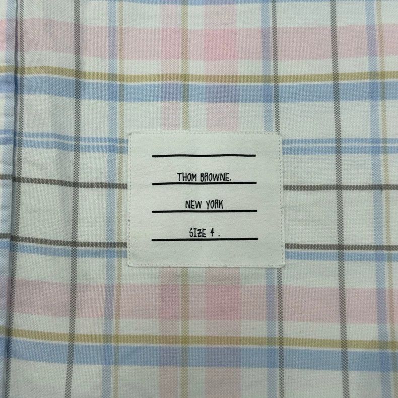 Thom Browne Thom Browne size4 A badge card shirt Size US XL / EU 56 / 4 - 5 Thumbnail