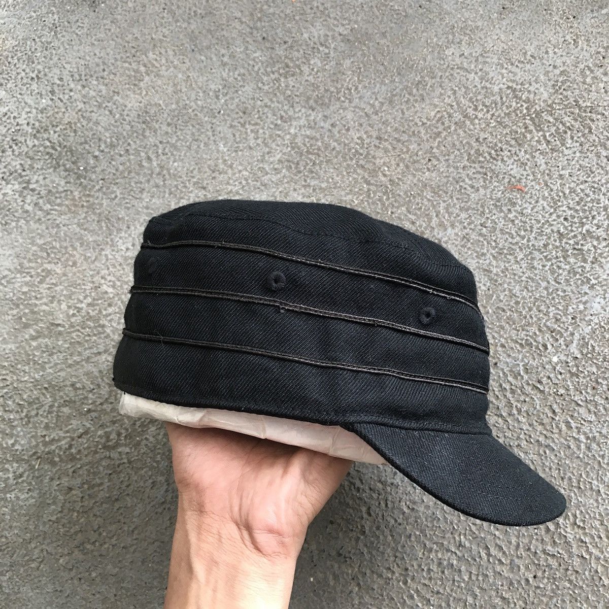 Birkenstock Pillbox hat Initial B for brikenstock. Black on black Size ONE SIZE - 8 Thumbnail
