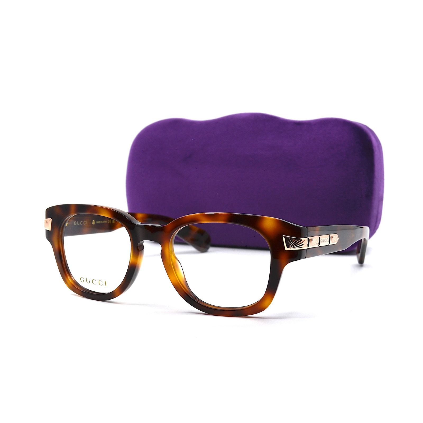 Gucci NEW GUCCI GG1518O 002 HAVANA AUTHENTIC EYEGLASSES FRAME Size ONE SIZE - 3 Thumbnail