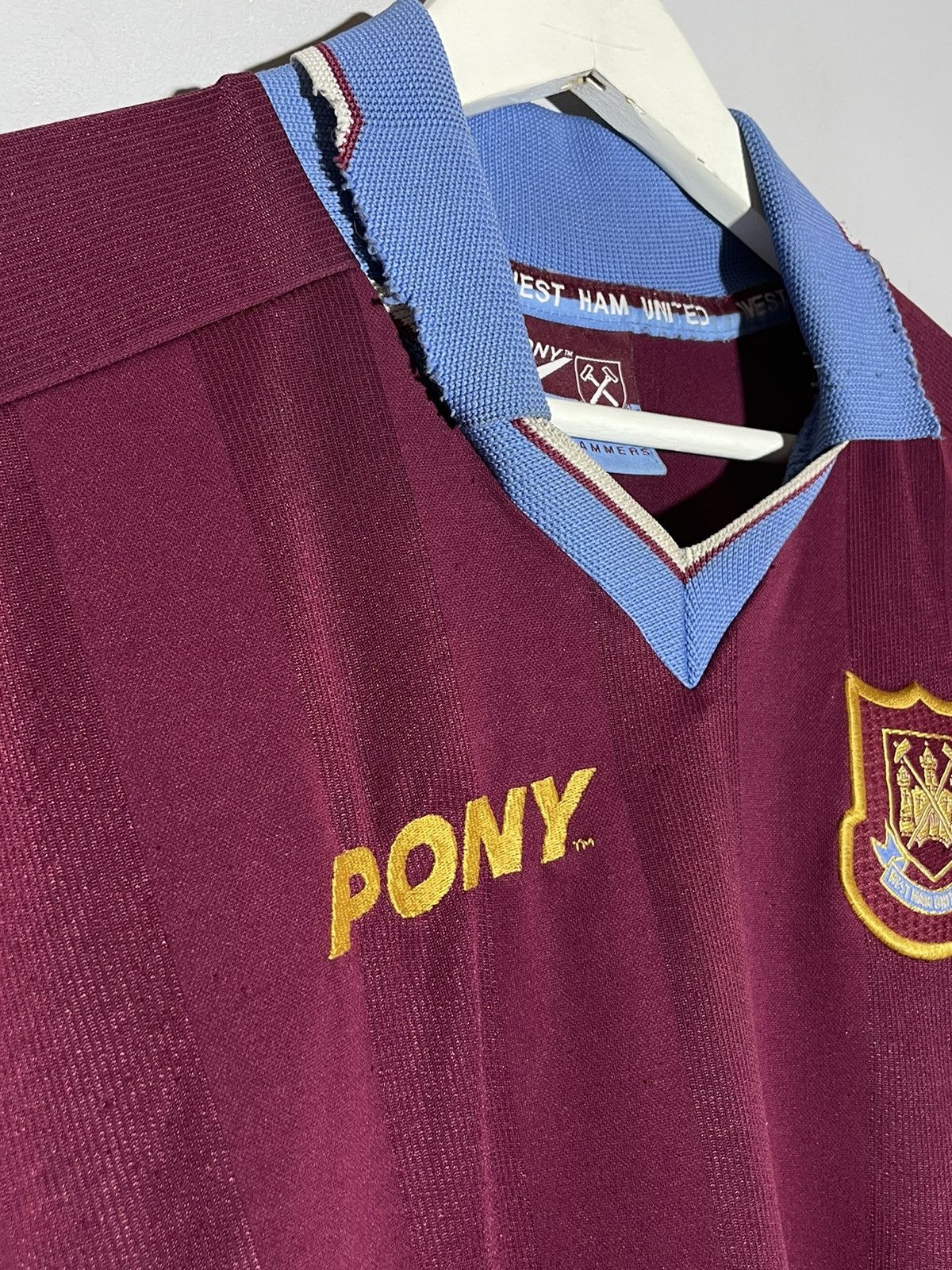 PONY × Vintage West Ham United Pony 1997/98 Vintage Football Shirt Size US L / EU 52-54 / 3 - 3 Thumbnail