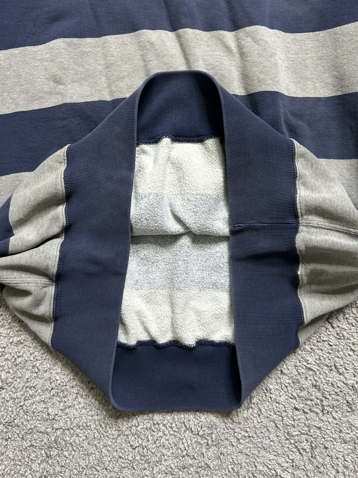 Polo Ralph Lauren Vintage 80s Polo Ralph Lauren Striped Turtle Neck Sweatshirt Size US XL / EU 56 / 4 - 4 Thumbnail