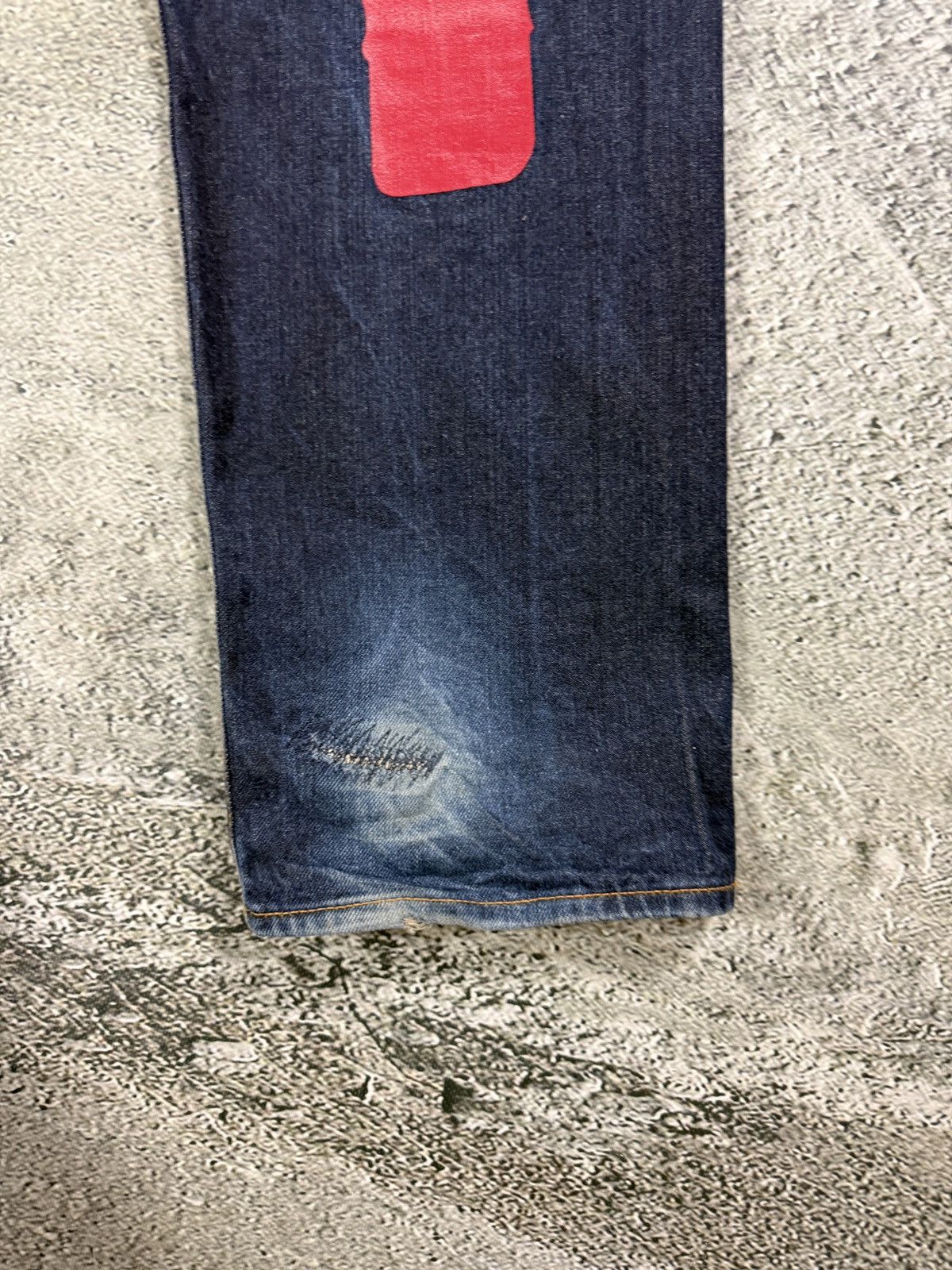 Evisu Evisu jeans daicock big logo red selvedge denim Size US 34 / EU 50 - 4 Thumbnail