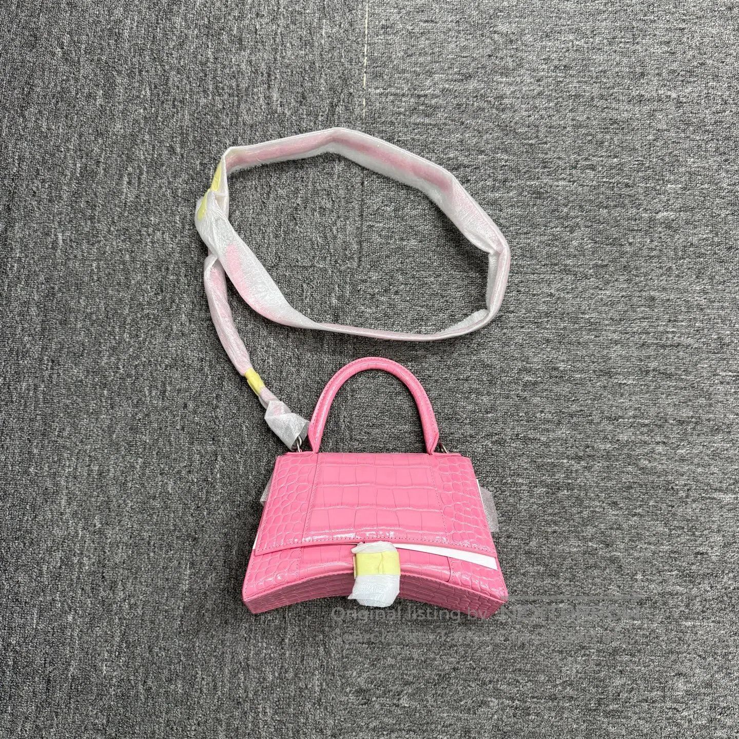 Balenciaga Balenciaga Crocodile-patterned cowhide hourglass bag| Size ONE SIZE - 2 Thumbnail