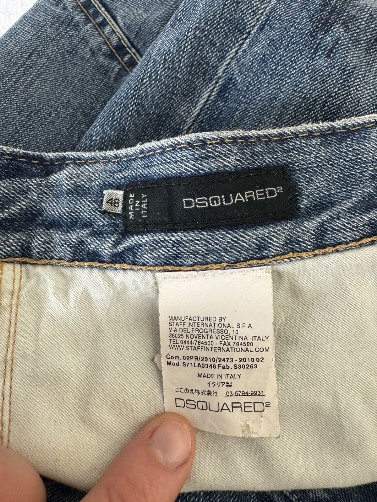 Dsquared2 Dsquared2 Distressed Luxury Denim Pant Jeans Rare Slim Y2k Size US 32 / EU 48 - 7 Thumbnail