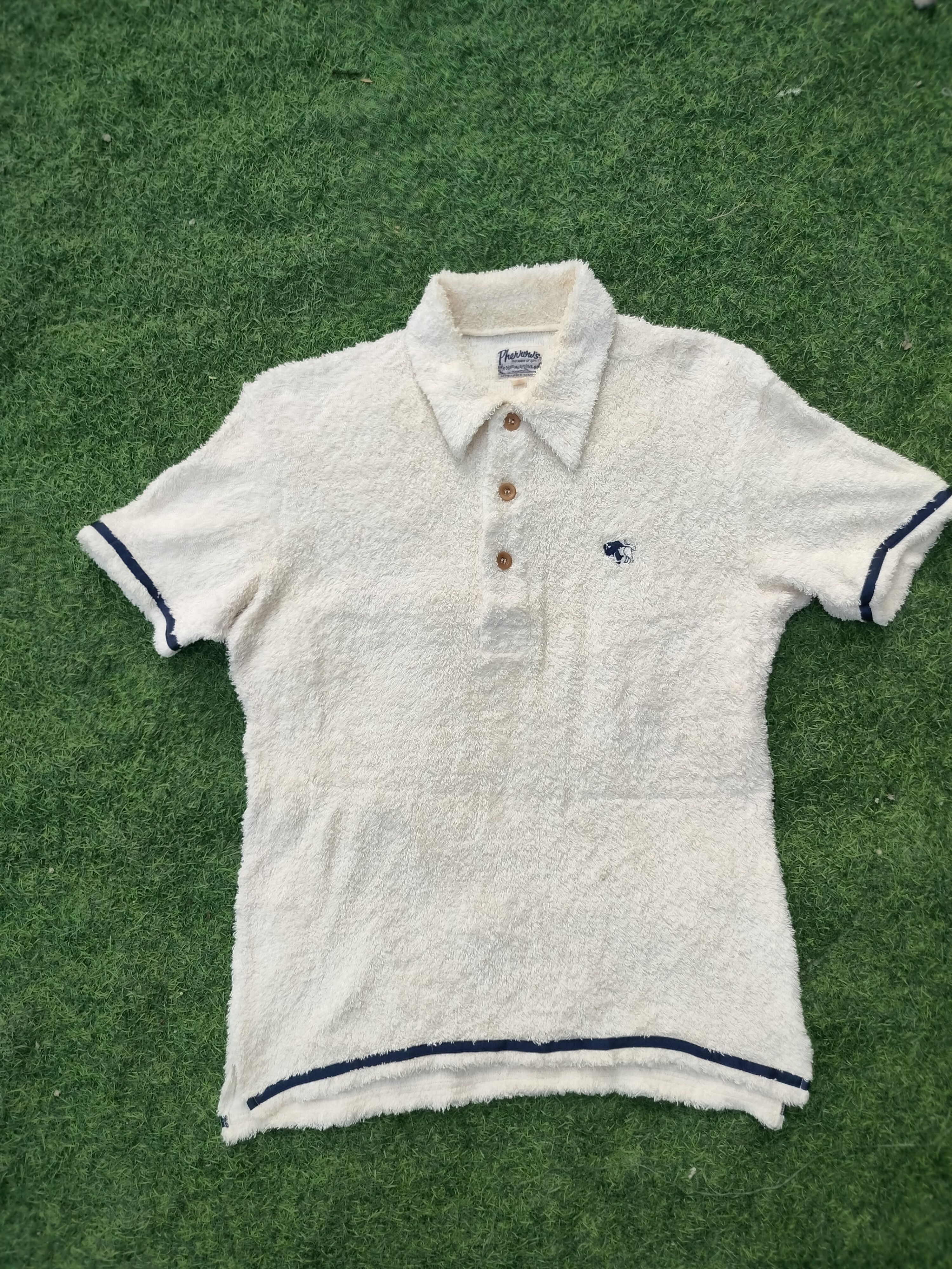 Japanese Brand × Pherrow's PHERROWS FLEECE SHIRT Size US L / EU 52-54 / 3 - 1 Thumbnail