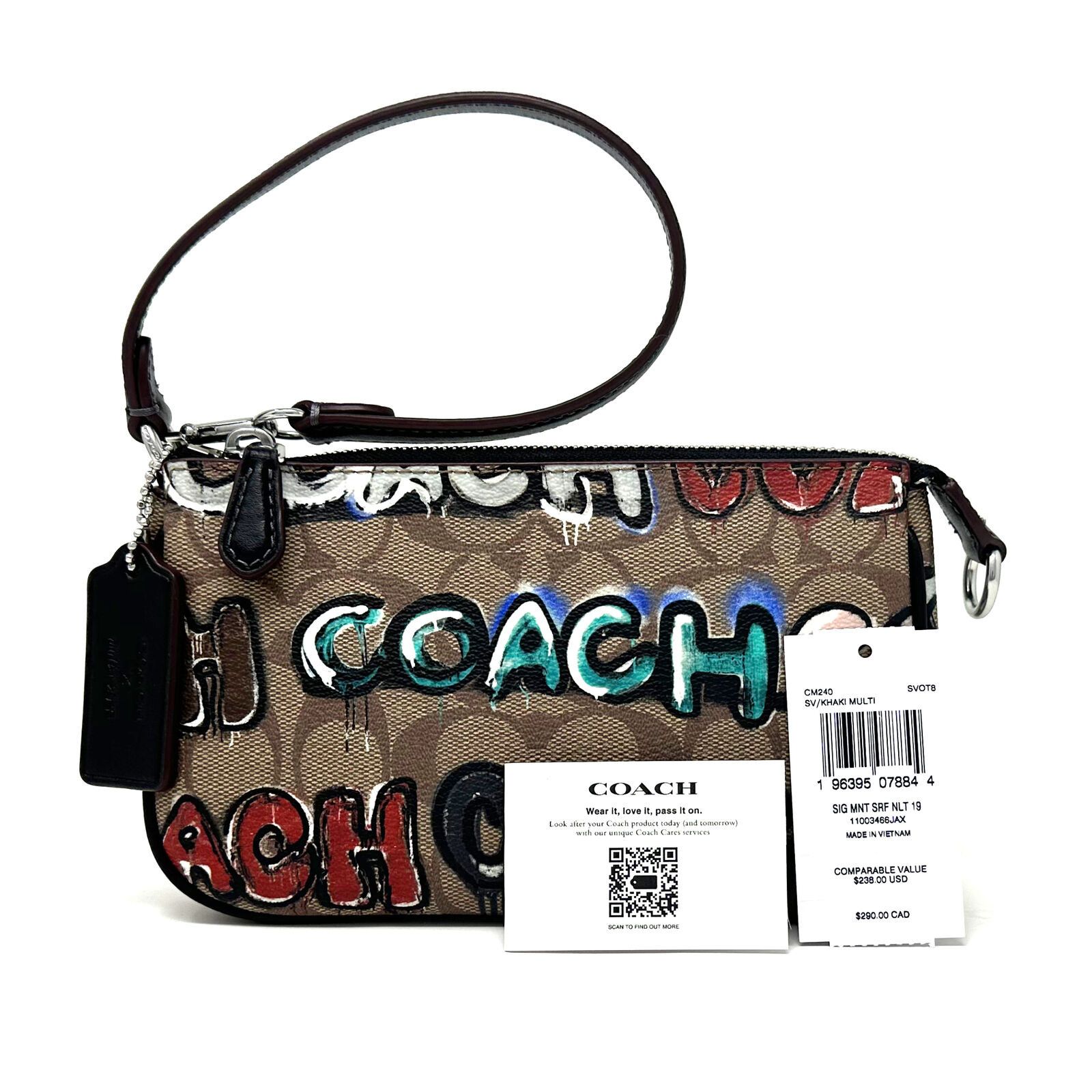 Coach Coach X Mint + Serf Nolita 19 Signature Canvas Khaki CM240 Size ONE SIZE - 8 Thumbnail