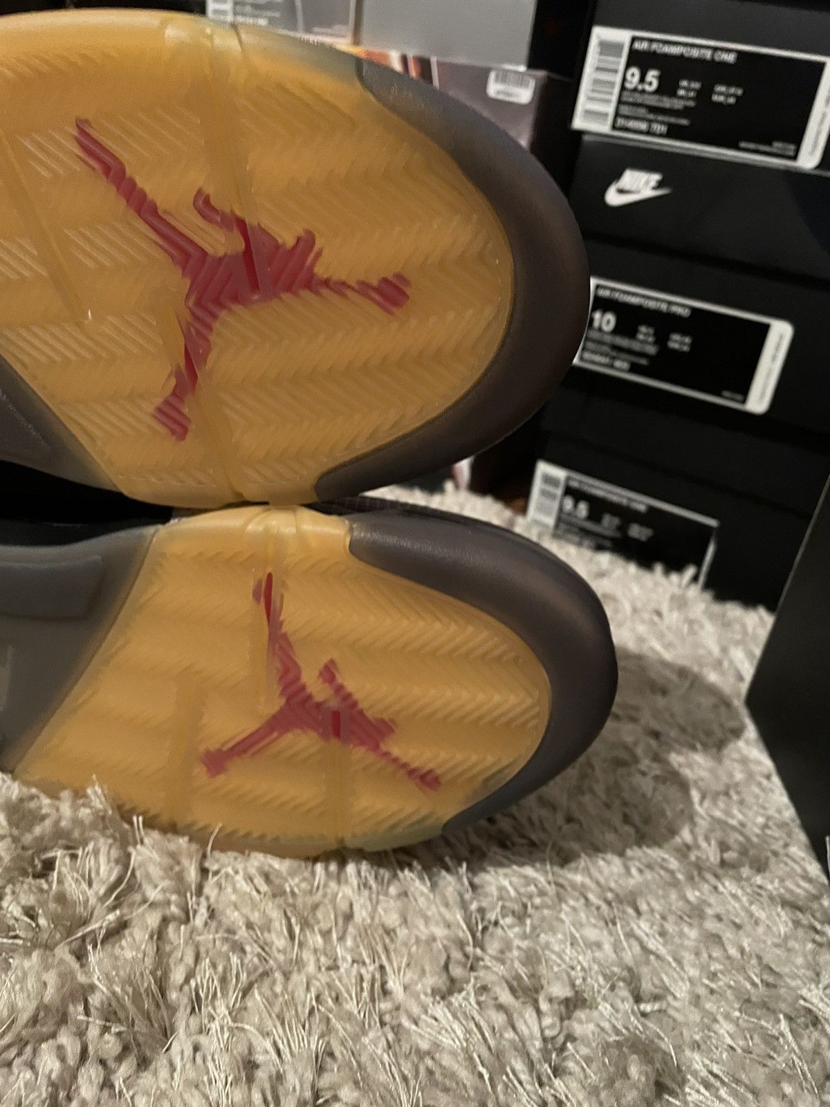 Jordan Brand × Off-White OFF WHITE x Jordan 5 Muslin Size US 10.5 / EU 43-44 - 9 Thumbnail