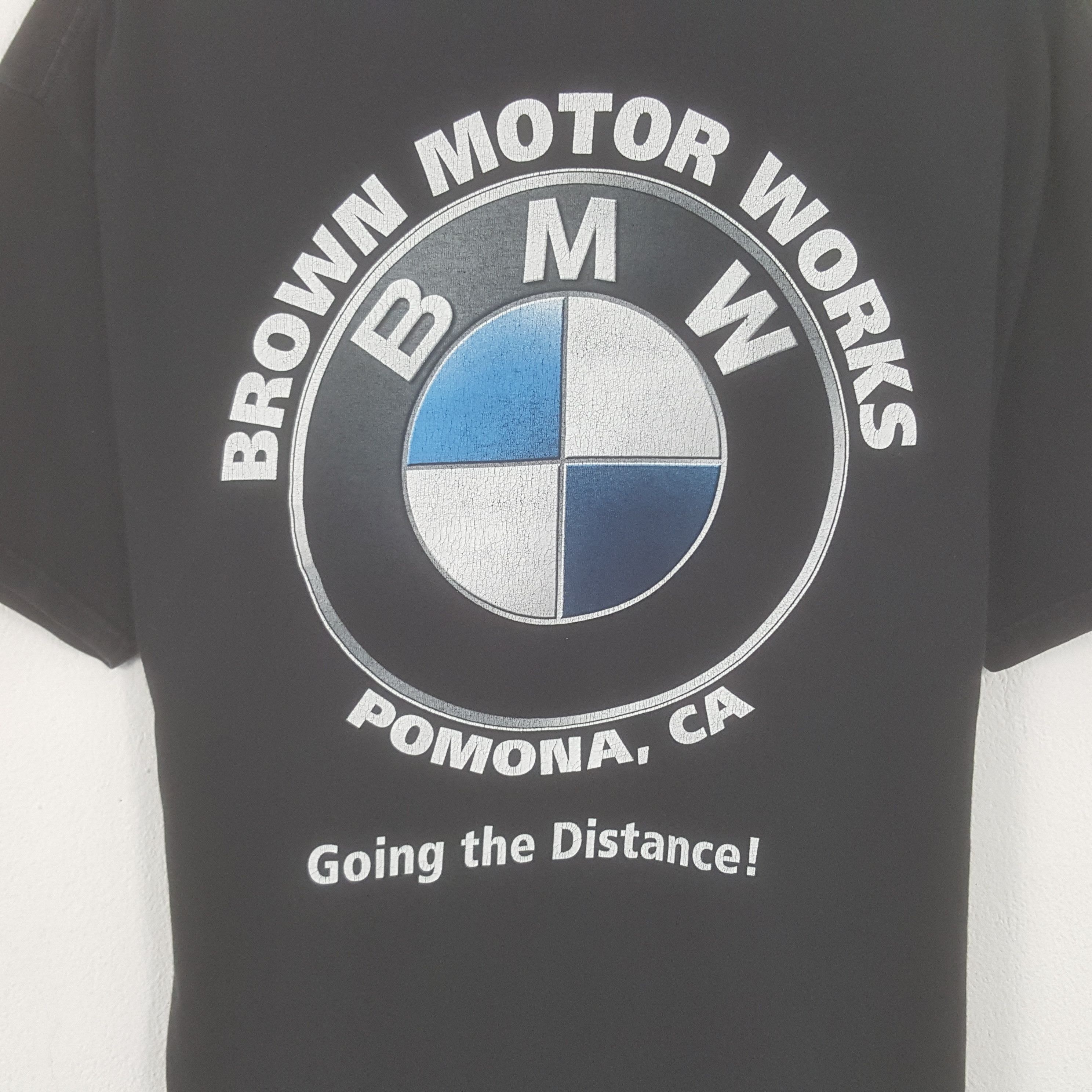 BMW × Vintage Vintage Brown Motor Work Big Logo Tshirt Size US L / EU 52-54 / 3 - 2 Thumbnail