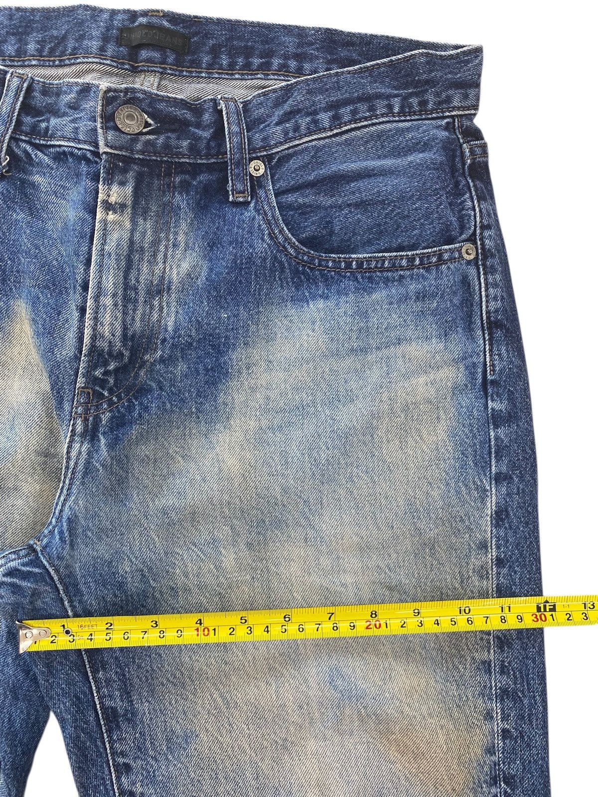 Uniqlo Uniqlo Mud Wash Style Straight Leg Jeans Size US 32 / EU 48 - 7 Thumbnail