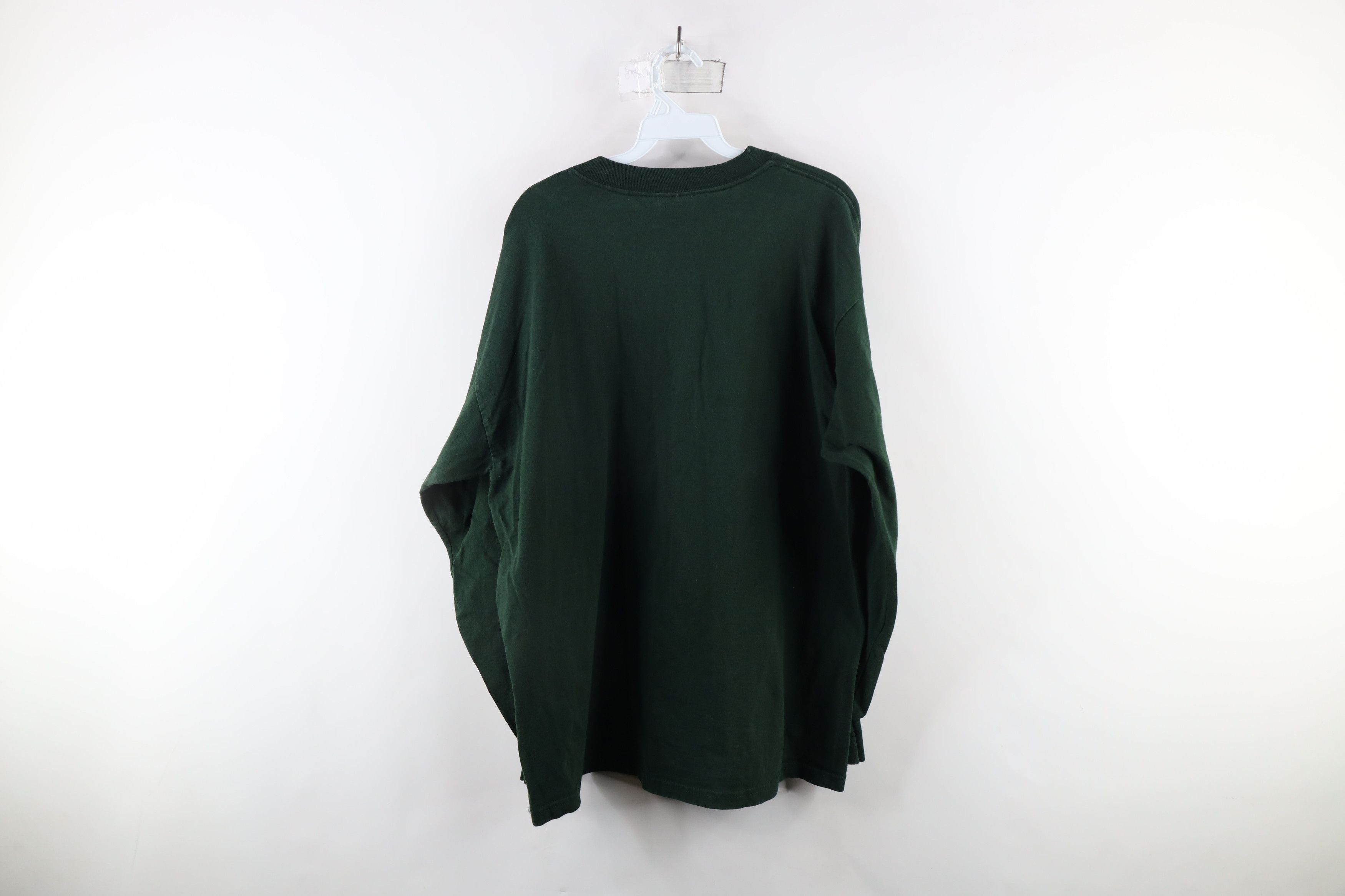 Vintage Vintage 90s Mackinac Bridge Long Sleeve T-Shirt Green Cotton Size US XL / EU 56 / 4 - 10 Thumbnail