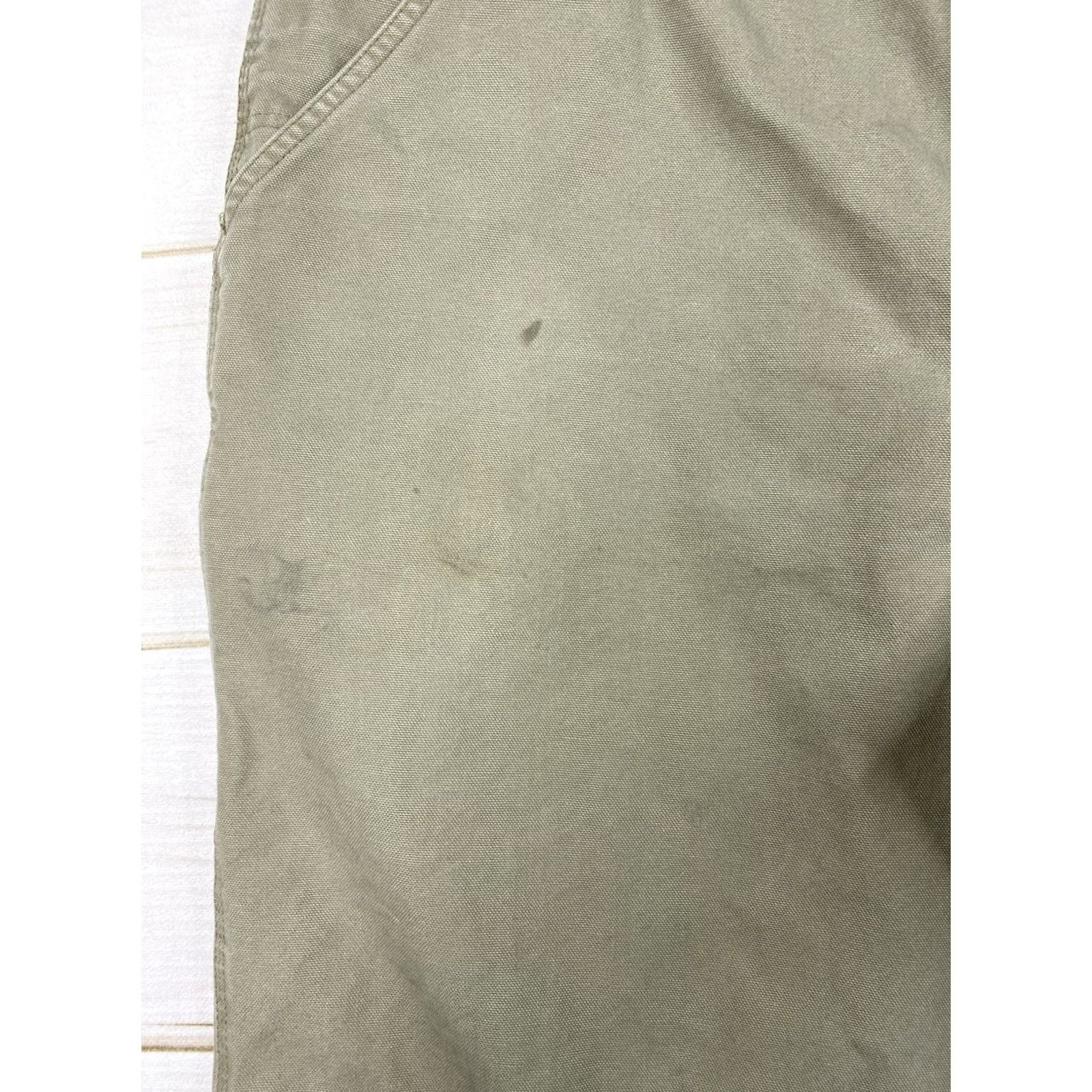 Carhartt VINTAGE Carhartt Carpenter Jeans Mens 44x32 Beige Canvas Work VTG Size US 44 / EU 60 - 3 Thumbnail