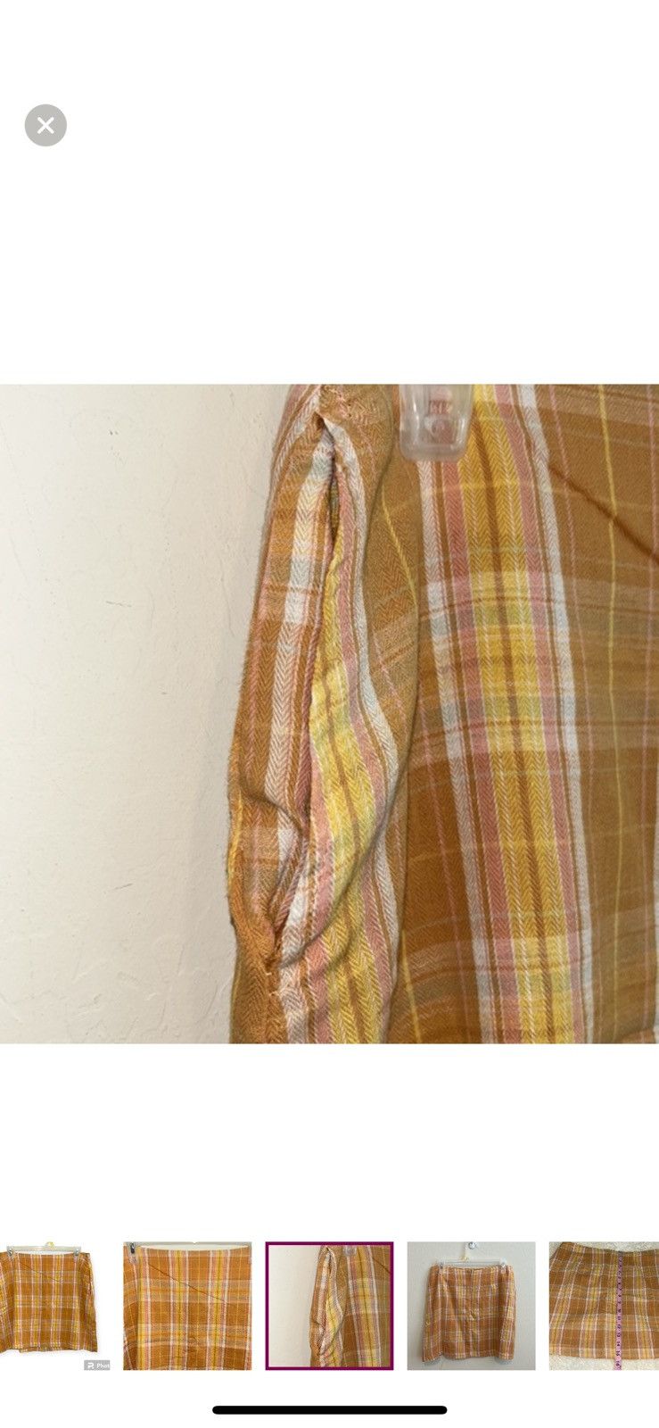 Lulus Lulus medium always sunshine plaid high waisted mini skirt Size 30" / US 8 / IT 44 - 3 Thumbnail