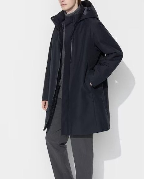 Uniqlo Uniqlo Men’s Hybrid Down Outerwear Down Feather Parka Jacket Size US L / EU 52-54 / 3 - 3 Thumbnail