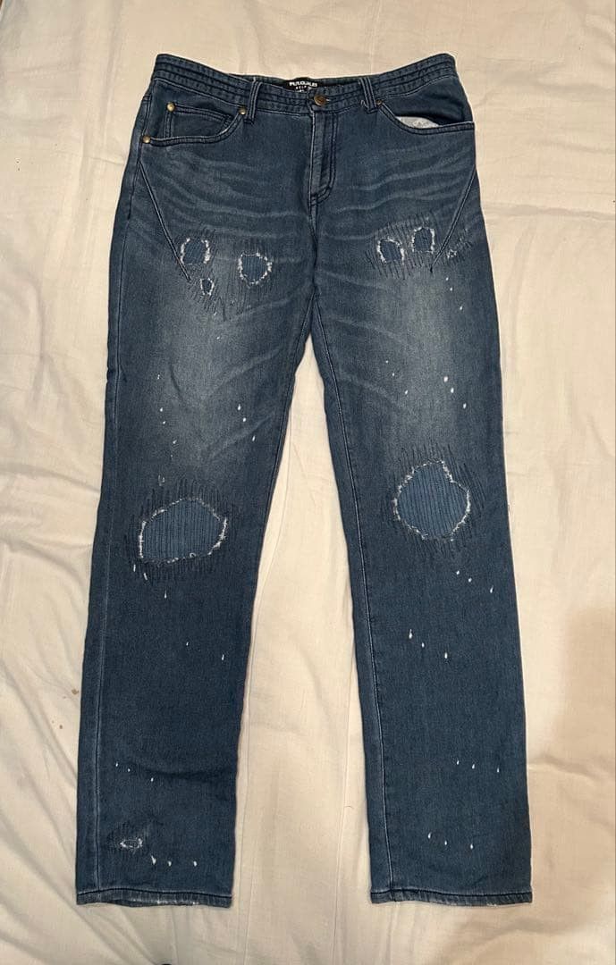 Number (N)ine Distressed Denim Jeans Size US 32 / EU 48 - 1 Thumbnail