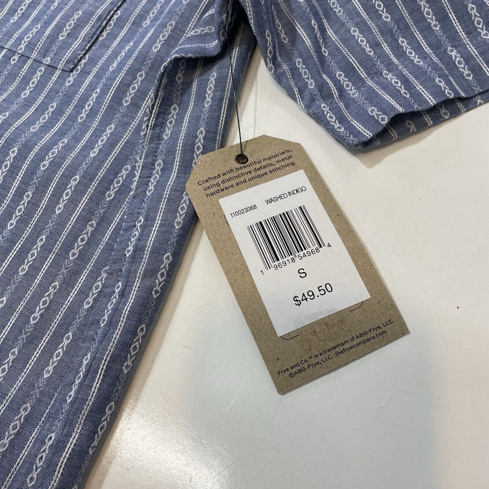 Frye Frye Men’s Western Short Sleeve Button Front Casual Shirt Size US S / EU 44-46 / 1 - 3 Thumbnail
