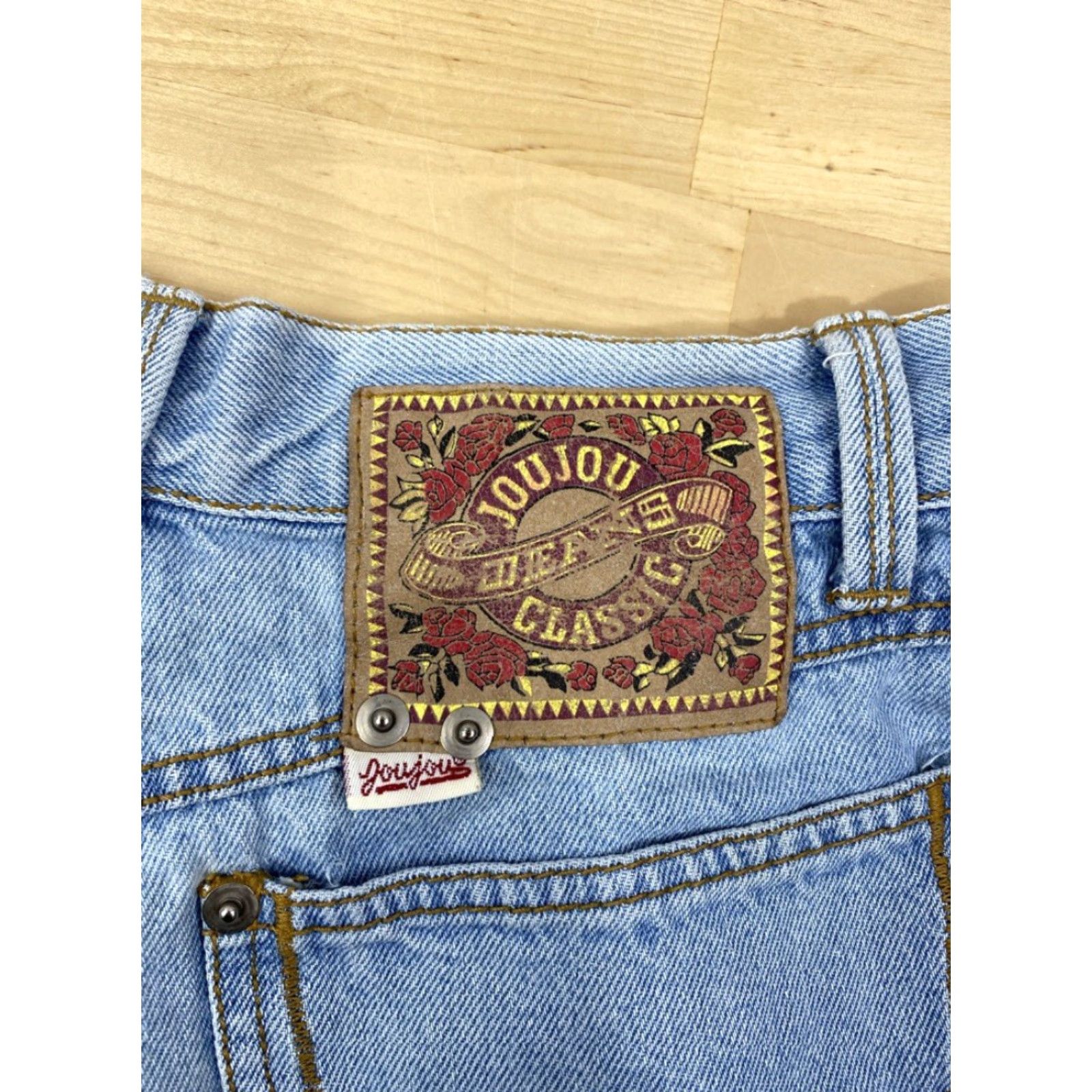 Vintage Jou Jou Classic Jean Shorts Size 13 Stone Wash #3171 Size 34" / US 12 / IT 48 - 4 Thumbnail